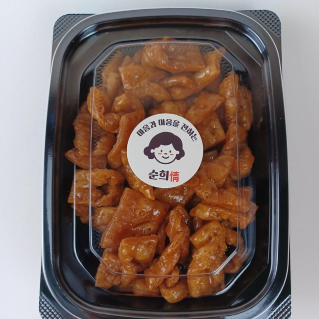 [순희정 /간식]페스츄리 수제 못난이약과250g 간식 디저트, 1개, 250g