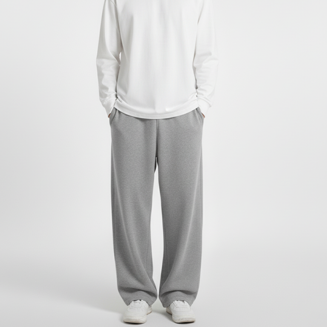 언더프 남성용 트레이닝 바지 일자 밴딩 팬츠