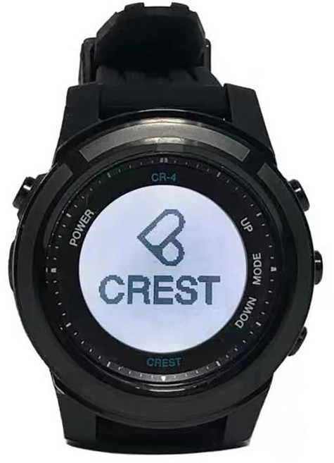 프리다이빙시계 다이버 CREST CR4 다이빙 컴퓨터 스쿠버 다이빙 프리다이빙 Nitrox 테크 게이지 스마트 시계 100 미터 330 피트 충전식 배터리, 1)Black