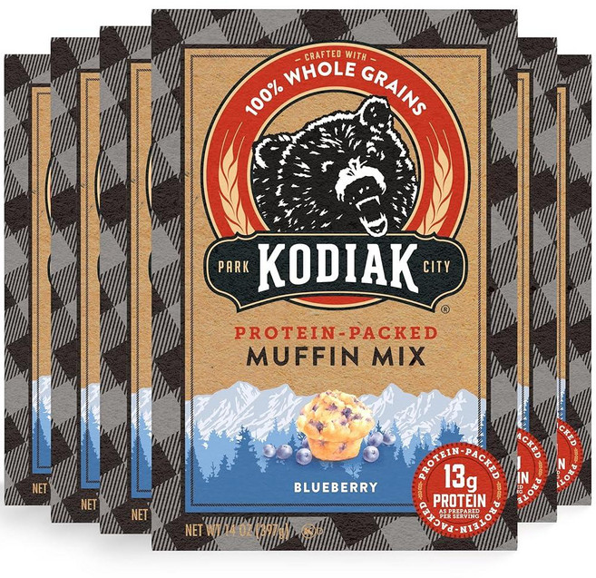 Kodiak 브라우니 베이킹 믹스 초콜릿 퍼지 고단백질 100% 통곡물 (1팩)131134, Chocolate-Fudge, 1개, 420g