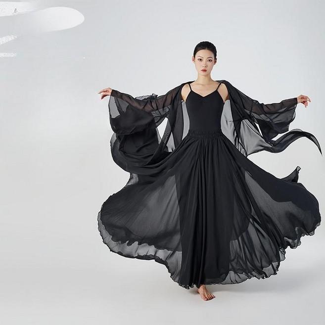 의상 한국무용 가운 블랙 무용복 고전무용 화려한 화이트 상의