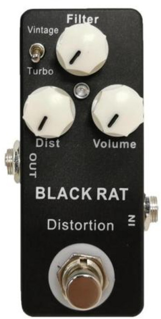 멀티이펙터 Mosky Black RAT 디스토션 이펙트 페달 클래식 기타 True Bypass 부품 액세서리