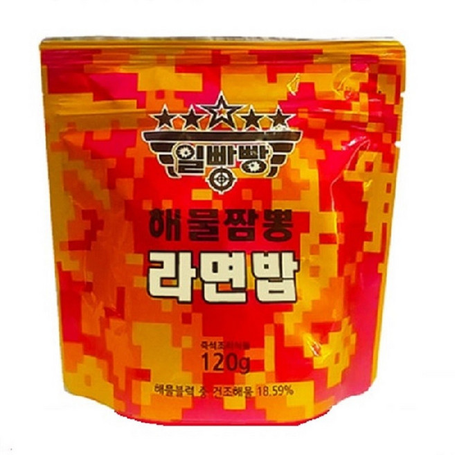 해물짬뽕과 라면밥을 동시에~ 뜨거운 물만 부으면 OK~일빵빵 해물짬뽕 라면밥, 120g, 1개