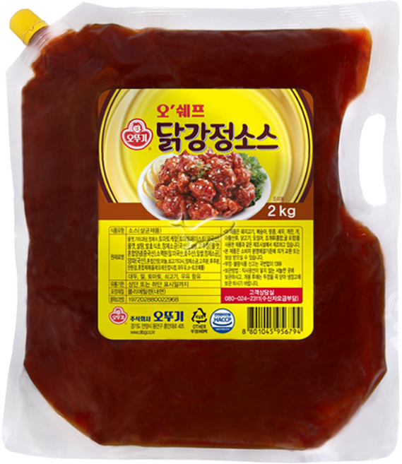 오뚜기 오쉐프 닭강정소스 /, 4개, 2kg