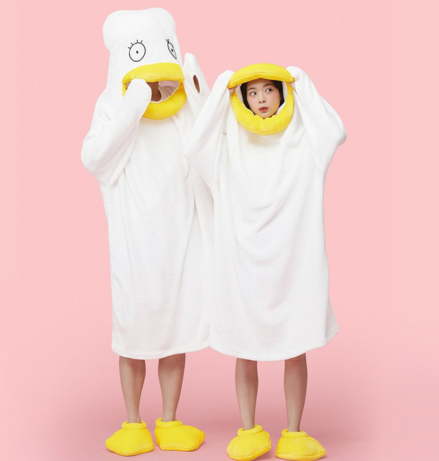 파자마파티 캐릭터 단체 반티 놀이 코스튬 꽥꽥이오리잠옷세트OR-5252 신발세트