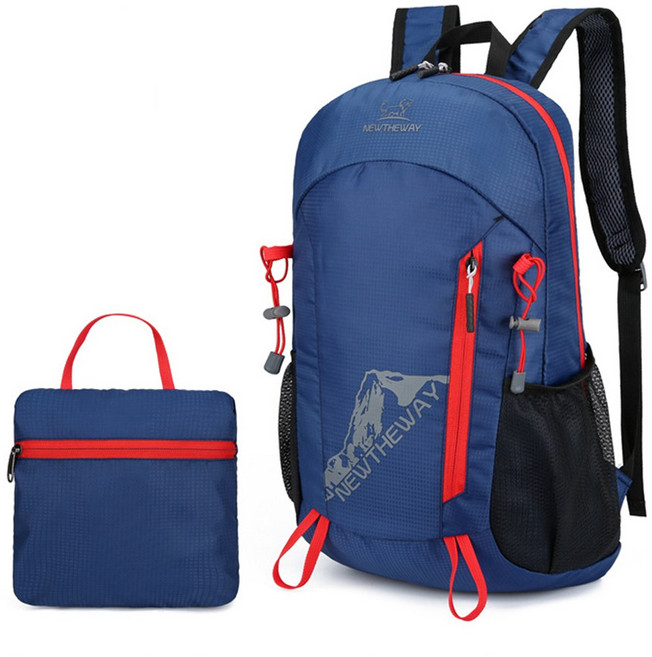 알프스코트 접이식 경량 대용량 아웃도어 등산 가방 백팩 배낭, 네이비(NAVY)