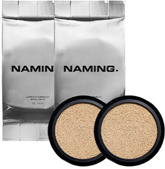 네이밍 레이어드 핏 쿠션 파운데이션 리필 12g, 2개, 19N