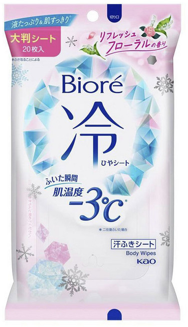 비오레 냉시트 리프레시 플로럴향 20매입, 3개