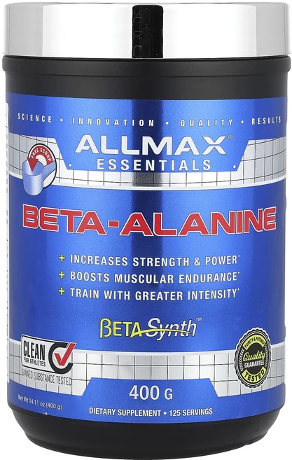 ALLMAX 필수 영양소 베타-알라닌 3.2g 400g(14.11oz), ALLMAX필수영양소베타알라닌32g400g1411oz, 400g, 1개 - 쿠팡