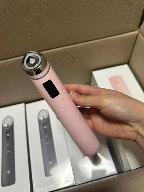 스킨 케어 6-in-1 리얼 글래스 글로우 뷰티 마사저 제품 홈 기기 메디큐브 에이지-R 부스터 프로 핑크, 01 인디고