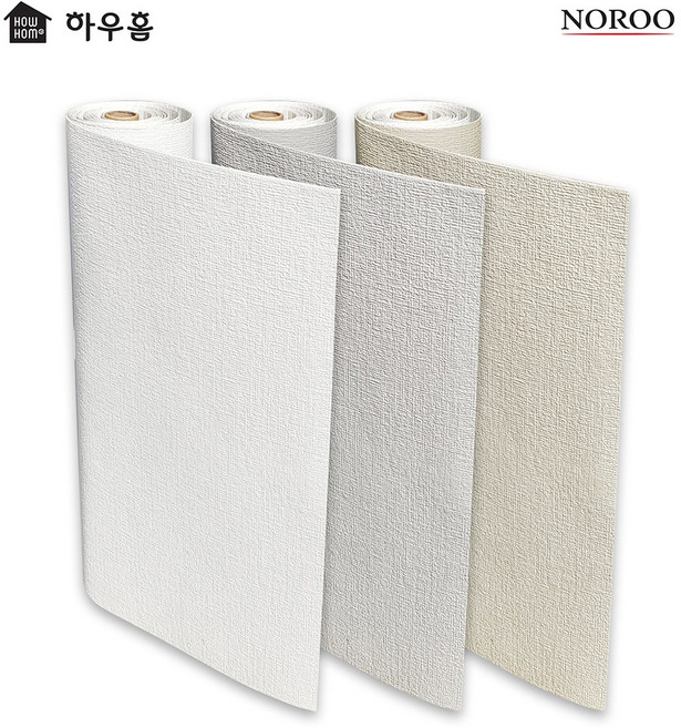 하우홈 노루 풀 없이 붙이는 단열벽지, 화이트