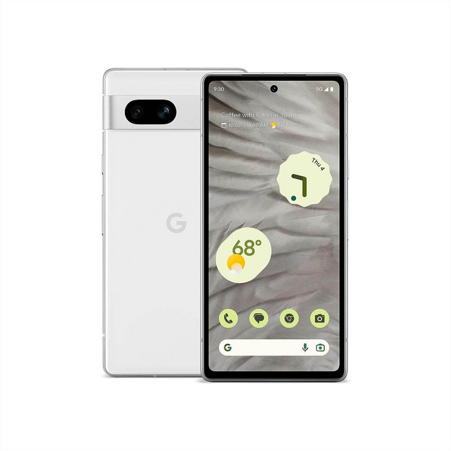Google Pixel 7a - 새상품 미국판 언락 공기계 자급제폰, 128GB, Snow