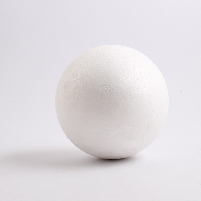 발포입자 스티로폼공 만들기 소품 재료 폼볼 스치로폴 백구 스치공 우드락볼, 1세트, 100mm