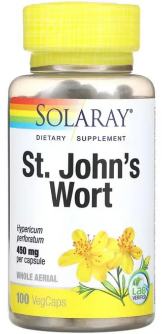 솔라레이 세인트존스워트 450mg 100캡슐, 1개, 100정 - 쿠팡