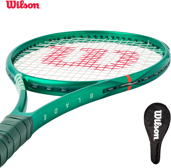 2026 윌슨 블레이드 V10 팀 101 275g 2그립 기본스트링 테니스라켓, 1개, Green, G2(4 1/4)