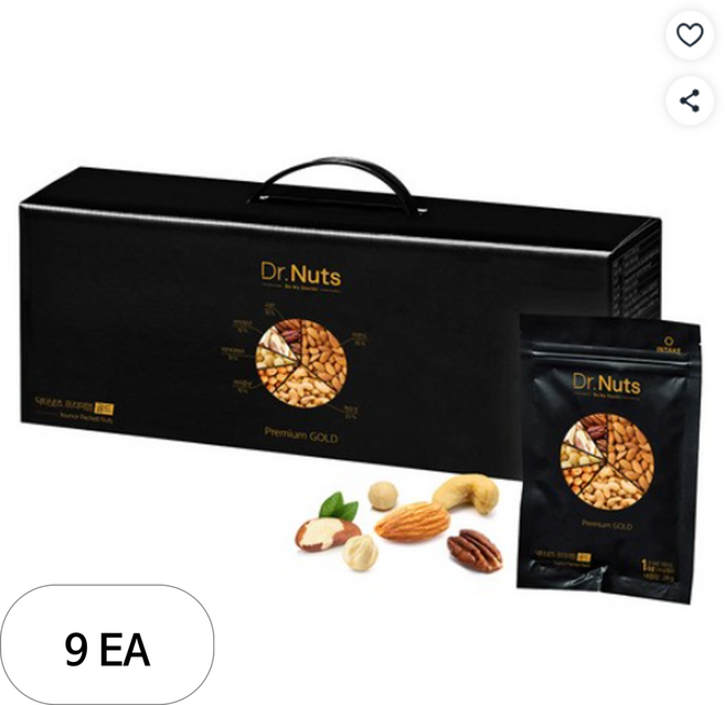 닥터넛츠 프리미엄 골드 견과 선물세트 840g, 9세트