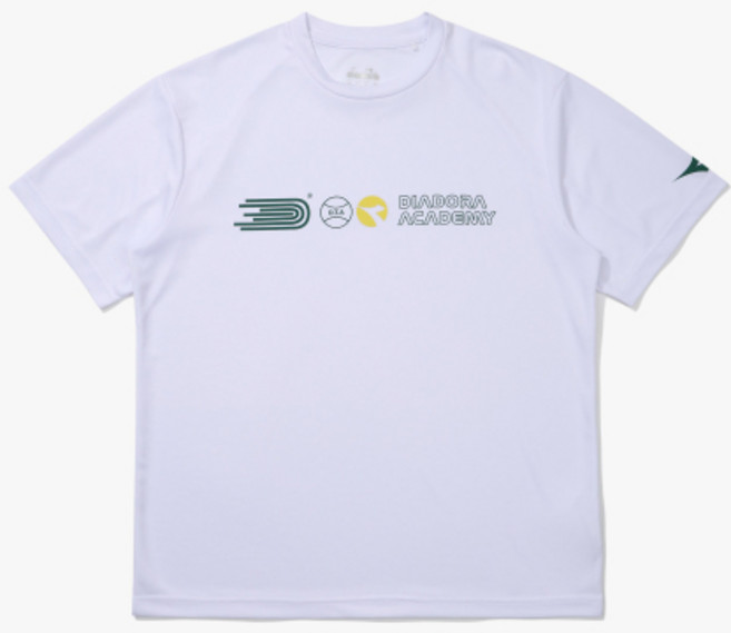 디아도라 Diadora 테크니컬 윙 테니스 반팔 티셔츠 화이트 매장정품 216909
