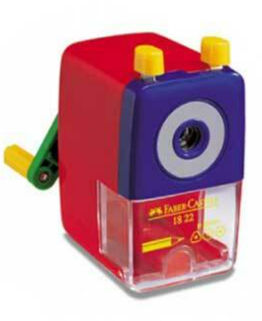 파버카스텔 핸들 연필깎이 빅 1822, 레드, 1개