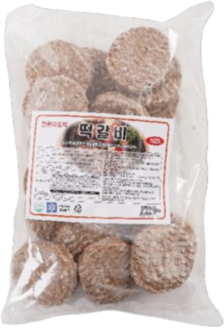 전원푸드락 떡갈비, 2개, 1kg