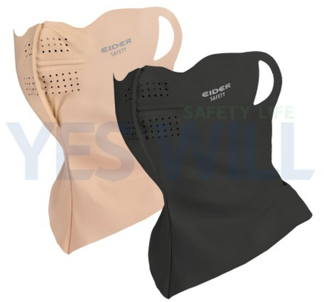 아이더세이프티 슈퍼드라이존 얼굴햇빛가리개 마스크 HUS24906, 베이지