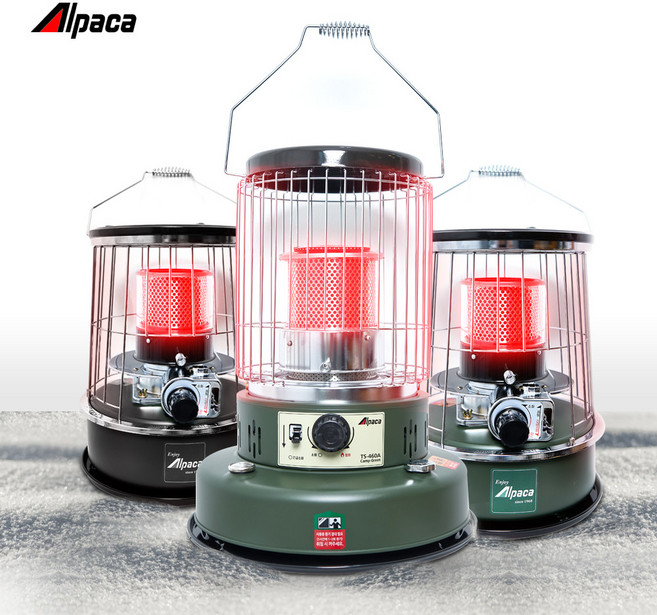 알파카 등유 캠핑난로 히터 카키 TS-77A 컴팩트카키 가방비포함