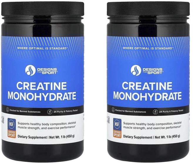 디자인스 포 헬스 디자인스 포 스포츠 크레아틴 모노하이드레이트 450 g Designs For Health Designs for Sport® Creatine Monohydrate, 2개, 450g - 쿠팡