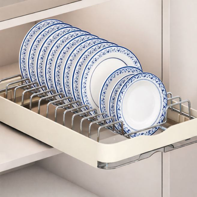 피제닉 주방 슬라이딩 선반, 1개, 접시 정리대