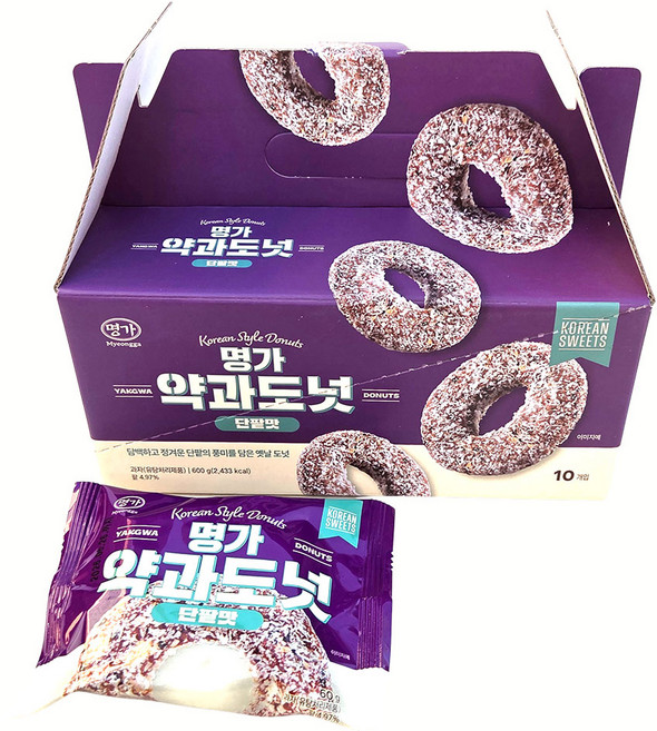 명가 약과도넛 단팥, 10개, 60g
