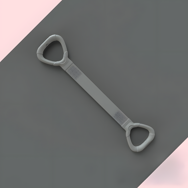 HwaDon 어깨 스트레칭 요가 라텍스 운동 밴드, 그레이, 1개