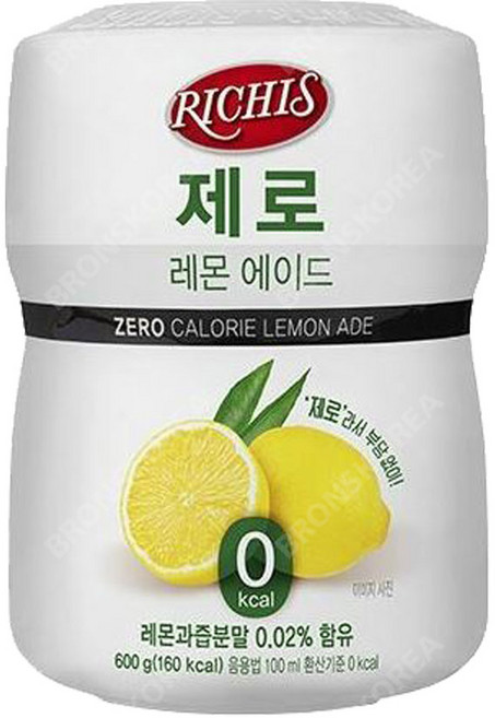 리치스 제로 레몬 에이드분말, 600g, 1개입, 2개