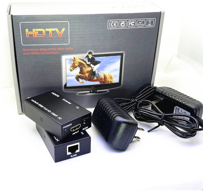 HDTV HDMI 60米 支援 Full-HD 1080P, 1個, HDMI網路線延長器