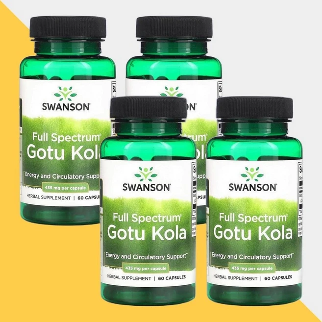 스완슨 풀스펙트럼 고투콜라 435mg 캡슐 60정, 4개 - 쿠팡