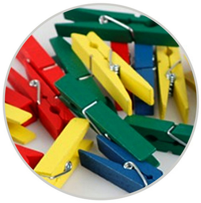 교재 나무집게 / 컬러 사이즈, 1개, 혼합 특대 72mm