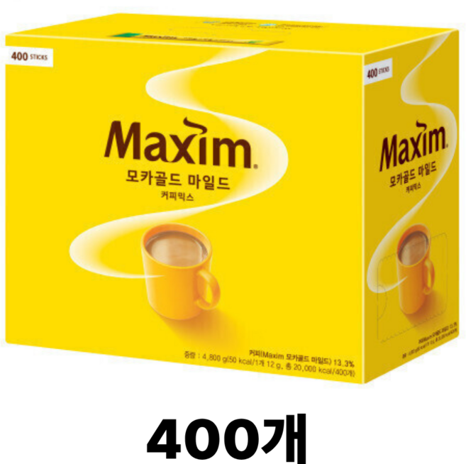 맥심 모카골드 마일드 400T /쿠폰가, 12g, 400개입, 1개