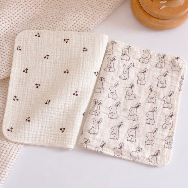 오룸 4중 순면 거즈행주 키친크로스 주방덮개 다용도 2종 세트, 1세트, 총총체리