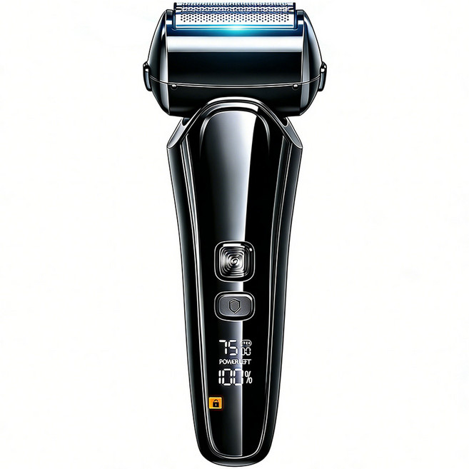 EYY 전기면도기 3중날 3D모션 생활방수 선물용 왕복식 남자 전동 면도기 건습식 겸용 V-919, 블랙, 1개