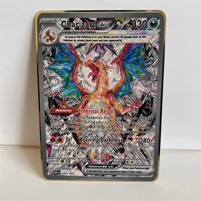 寶可夢金屬卡牌 精選組 含 阿爾宙斯 帝牙盧卡 帕路奇犽 朱紫ex VSTAR, 噴火龍  ex, 1個
