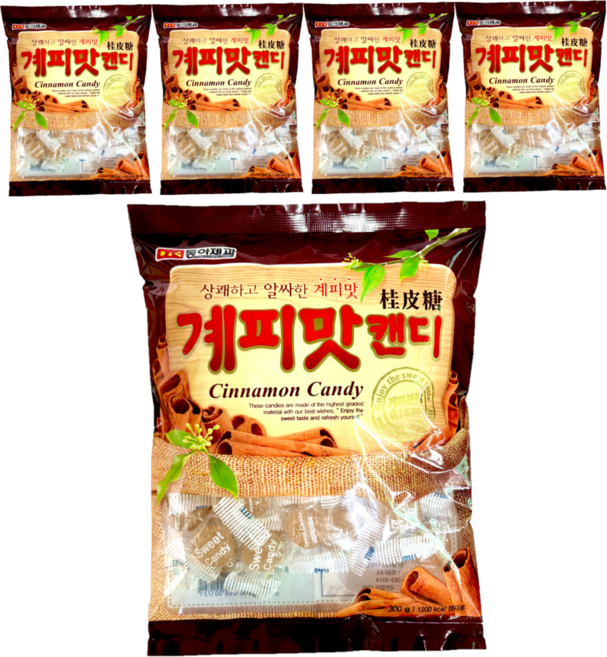 동아제과 계피맛캔디, 300g, 5개