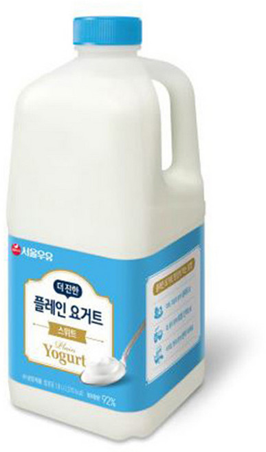 서울우유 플레인 요구르트 1.8L, 4개