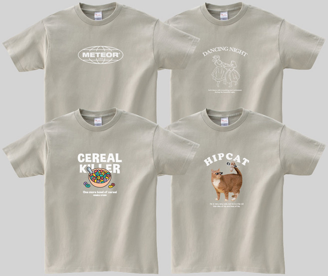 올테고리 여성 박스 반팔티 오버핏 롱 17수 면 티셔츠