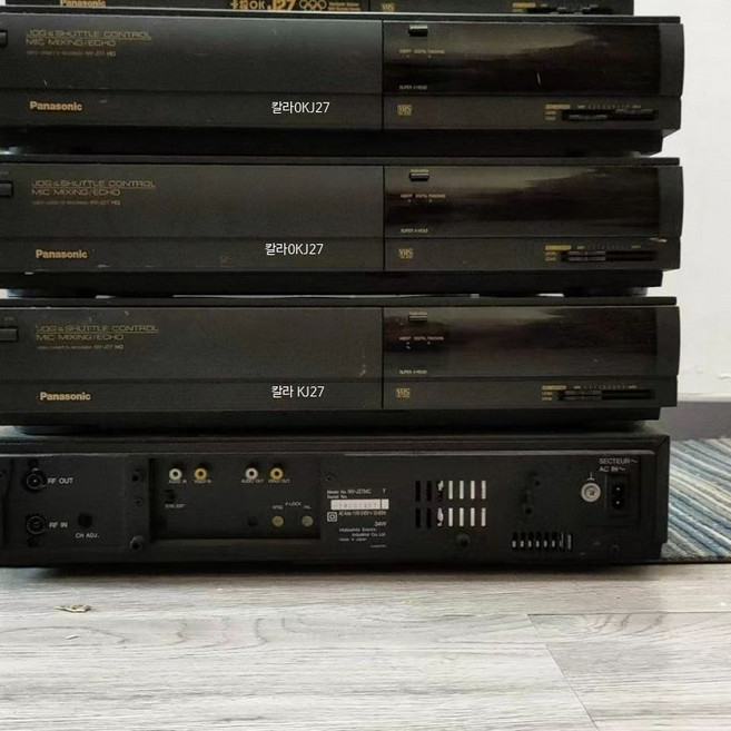 빈티지 파나소닉 VCR 플레이어 다양한 모델 비디오테이프 레트로 비디오 재생 기계, J27 캠코더 + 리모컨