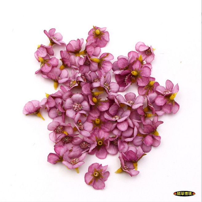 隨草憶境 迷你絹花 雛菊裝飾, 1個, 7號 紫色（單朵入）