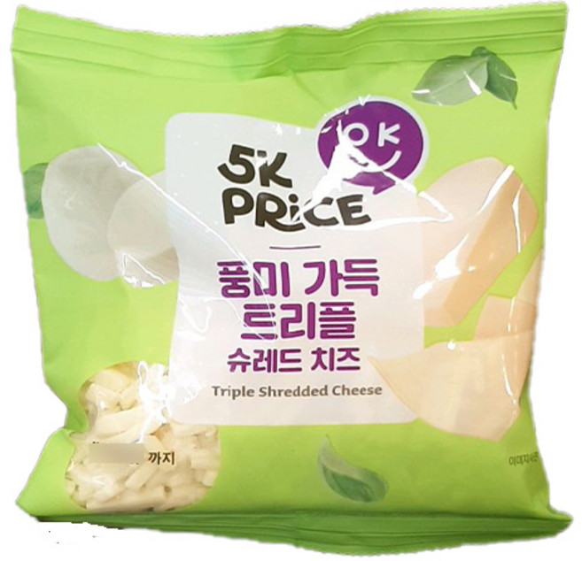 5K프라이스 풍미 가득 트리플 슈레드 치즈, 단품