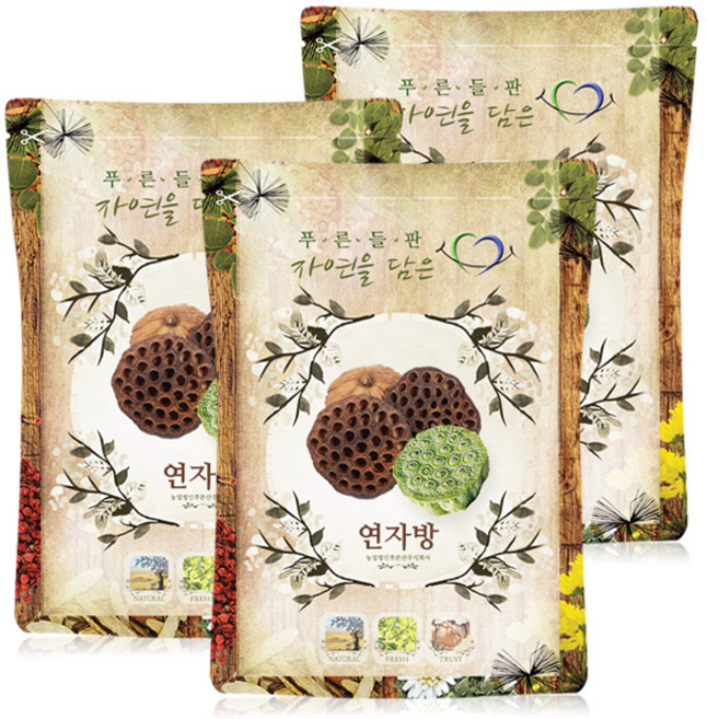 푸른들판 국내산 건조 연자방 연방 연꽃씨방 연씨방 차, 100g, 3개