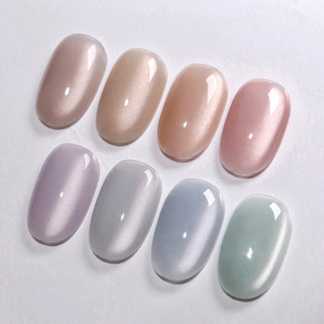 수짜젤 실키 3번 자석젤 8종 단품 물광+파츠30알, 1개, 8ml, 3-17