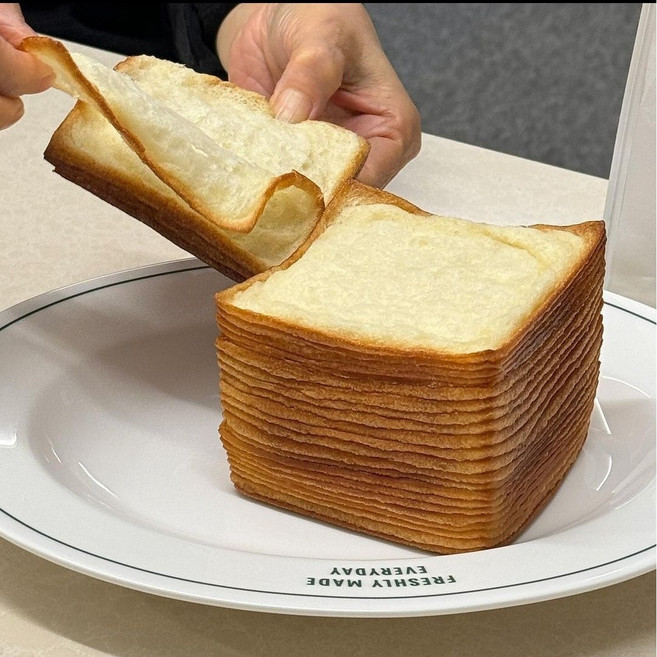 티슈 식빵 브레드 생지 티슈빵 천겹식빵 페스츄리, 4개, 160g