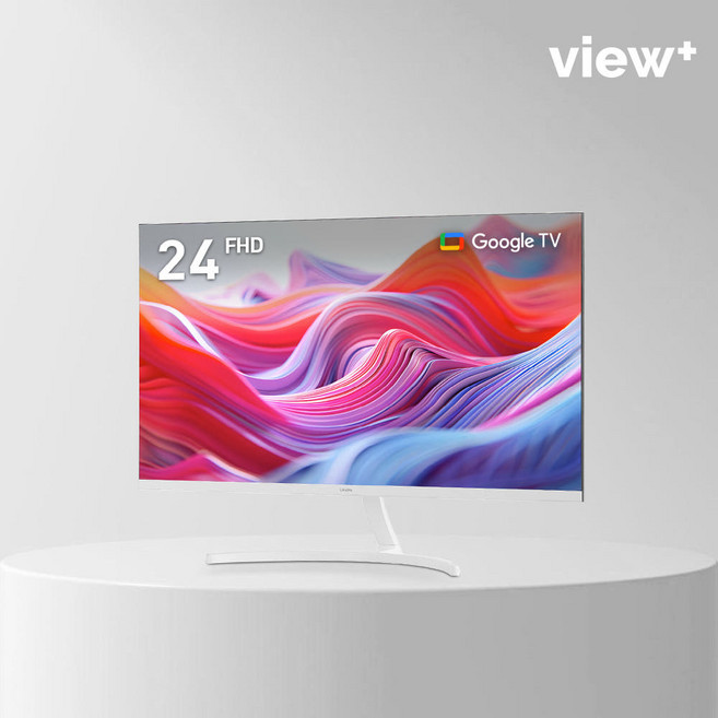 TV 겸용 모니터 IP 60.96cm(24인치) 스탠드 컴퓨터, 방문설치, 벽걸이 포함, V24 화이트