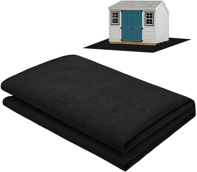 Vaniture 1.8 x 1.2m(6 x 4피트) 야외 보관 창고 매트 방수 PE 뒷면이 있는 헛간 바닥 매트 미끄럼 방지 헛간 간이 차고 정원용 방진 야외 바닥 매