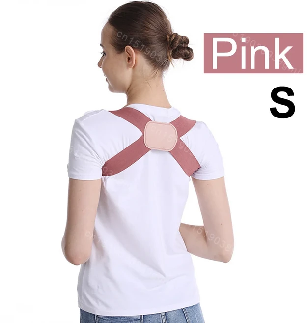 뒤어깨 자세 교정기 벨트 쇄골 척추 지원 목 남여 통기성 신체, 02 S