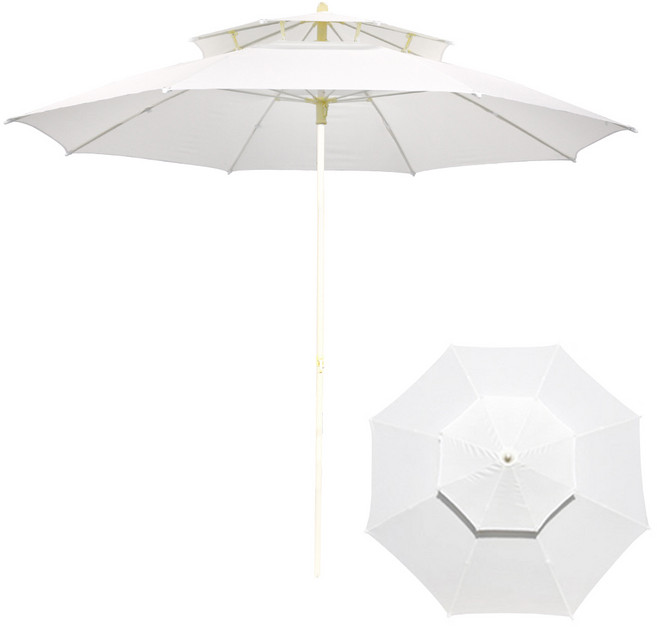 연필트리 특대형 이층 파라솔, 화이트